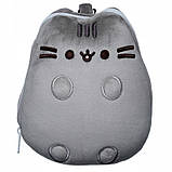 Набір з 2 шт. Плюшева подорожна подушка Pusheen зі шлейкою на очі для дітей маскотка, фото 4