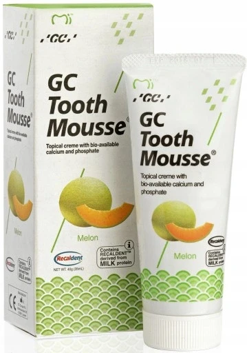 Набір з 2 шт. Рідке емалі Gc Tooth Mousse Melon 35ml на чутливість зубів