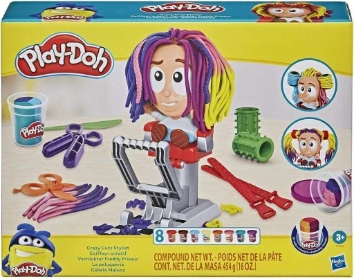Набір з 2 шт. Hasbro Play Doh божевільний перукар пластилін F1260
