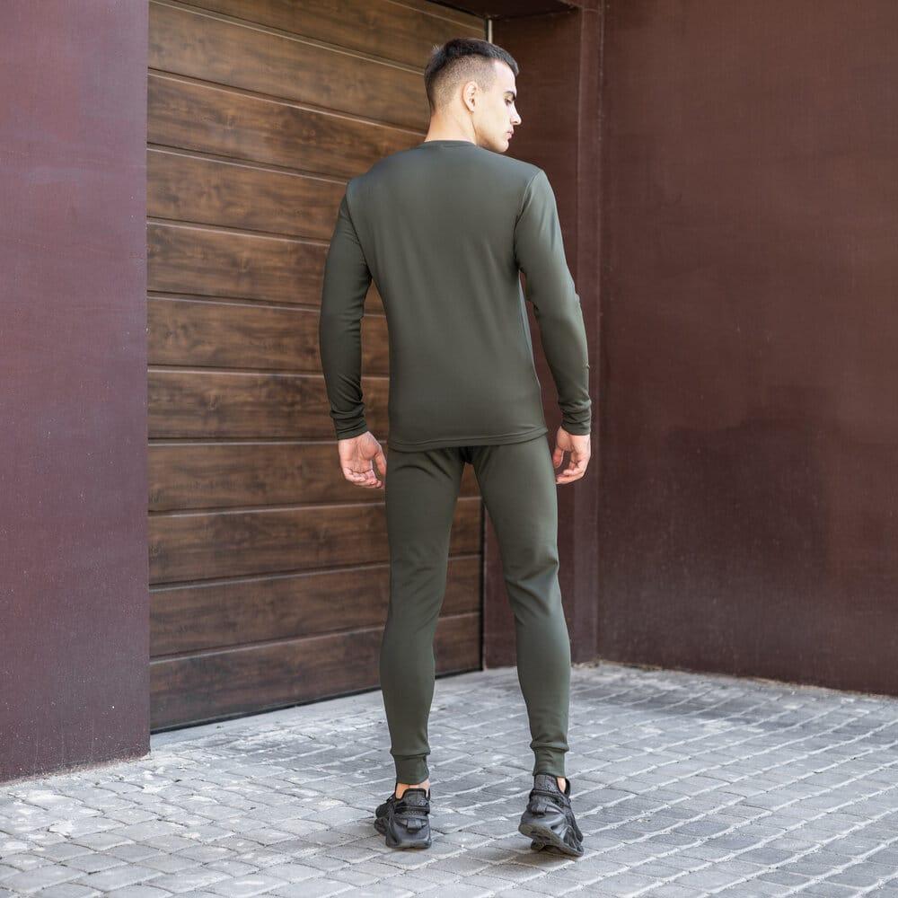 Чоловіча термобілизна зимова на флісі Pobedov Teplo хакі M, фото 1