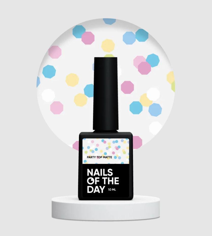 Топ для гель-лаку Nails Of The Day Party top matte, 10 мл