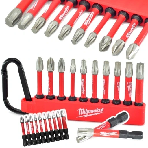 Набір з 3 шт. Milwaukee 4932480941 ударні біти Tx Pz2 Ph2 50mm 10 штук, фото 1