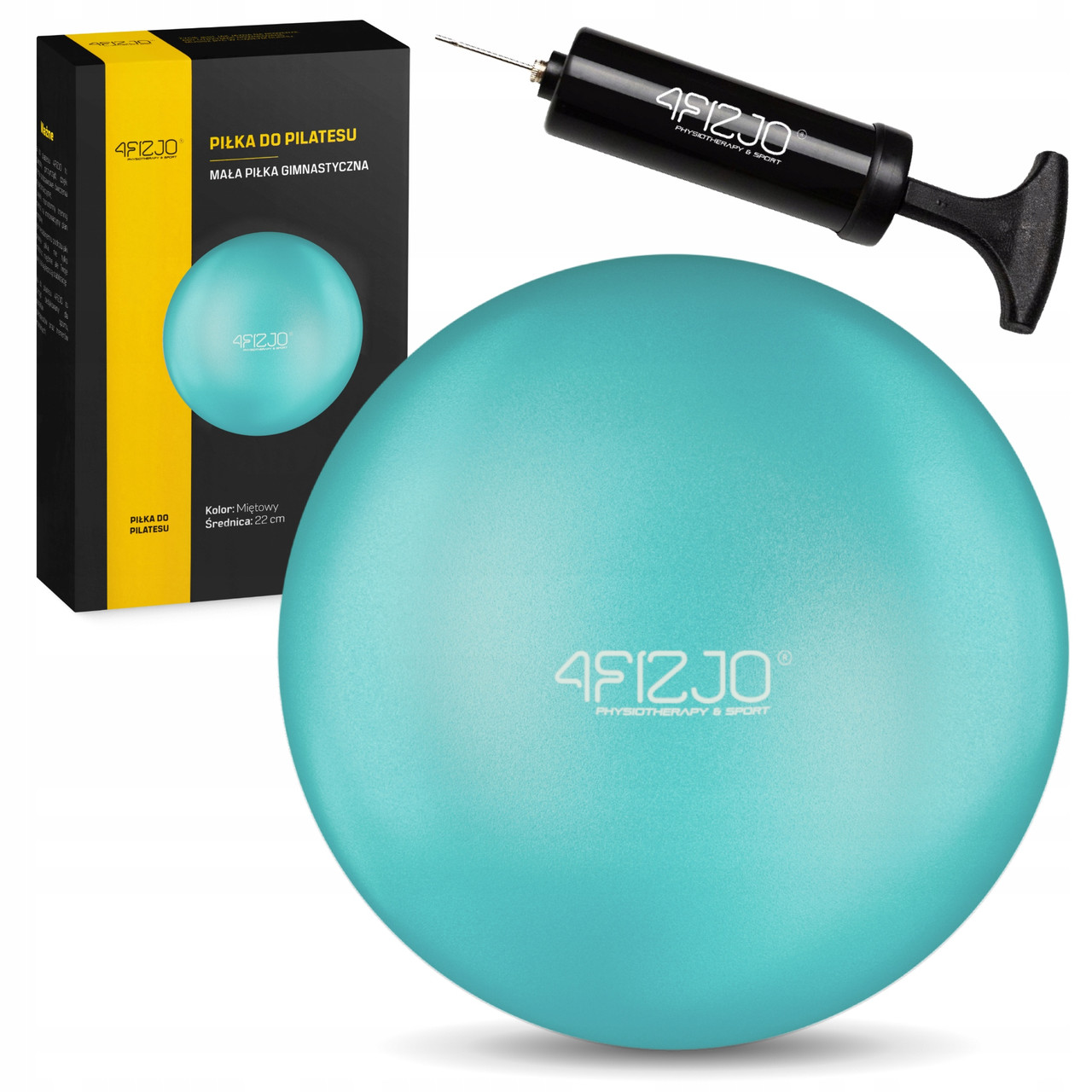 М'яч для пілатесу, йоги, реабілітації 4FIZJO 22 см Mint (P-5905973404877)