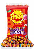 Набір з 2 шт. Цукерки-лізунці Chupa Chups The Best Of 7 смаків 120 штук велика пачка, фото 3