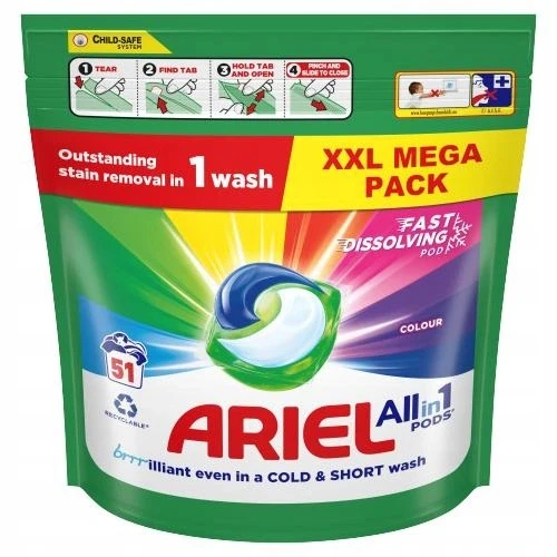 Набір з 2 шт. Ariel Pods капсули для прання Color All In One