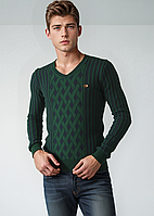 Светр чоловічий LCR 1290 зелений Розміри M(46/48) L(48/50)
