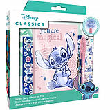 Набір з 2 шт. "lilo і Stitch секретний щоденник з замком наклейки ручка Uv", фото 3