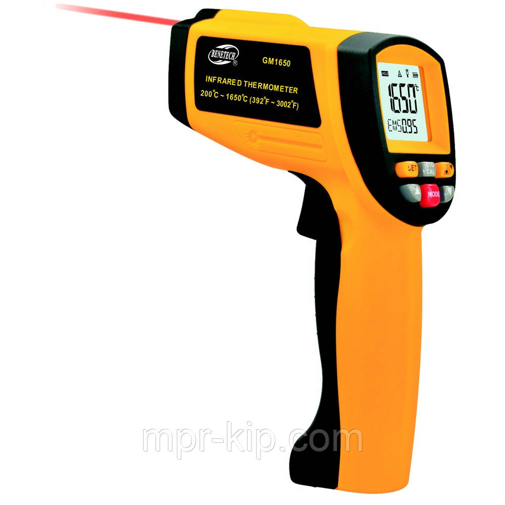 Пірометр Benetech GM1650 (Епір 1650) 200 ~ 1650 °C (50:1) у Кейсі!, фото 1
