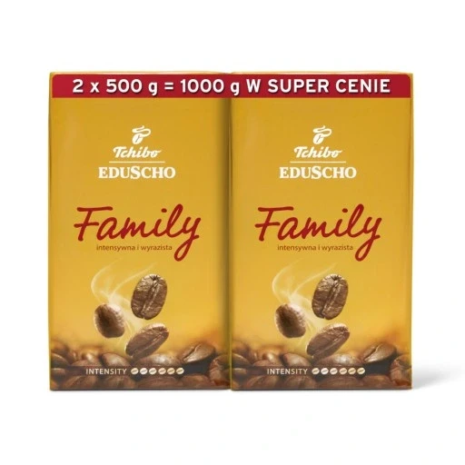 Набір з 2 шт. Tchibo Eduscho Family кава мелена 2x500g
