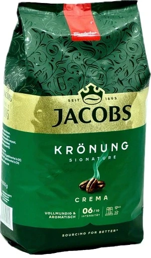 Набір з 2 шт. Кава в зернах Jacobs Kronung 1кг
