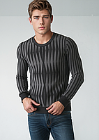 Светр чоловічий LCR 1285 сірий Розміри M/46 L/48