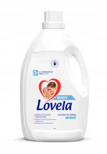 Набір з 2 шт. Lovelа молочко Baby 2,9л для прання білого, фото 1