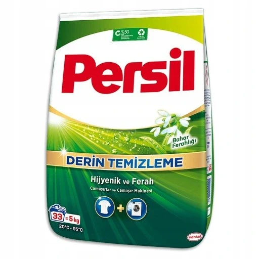 Набір з 2 шт. Порошок для прання Persil Deep Clean 5 кг весняна свіжість для білого, фото 1