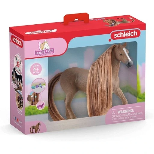 Набір з 2 шт. Schleich коні 42582 англійська кінна кобила повної крові для чісання, фото 1