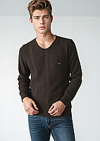 Светр чоловічий Cottre 1214 коричневий Розміри L(48/50)