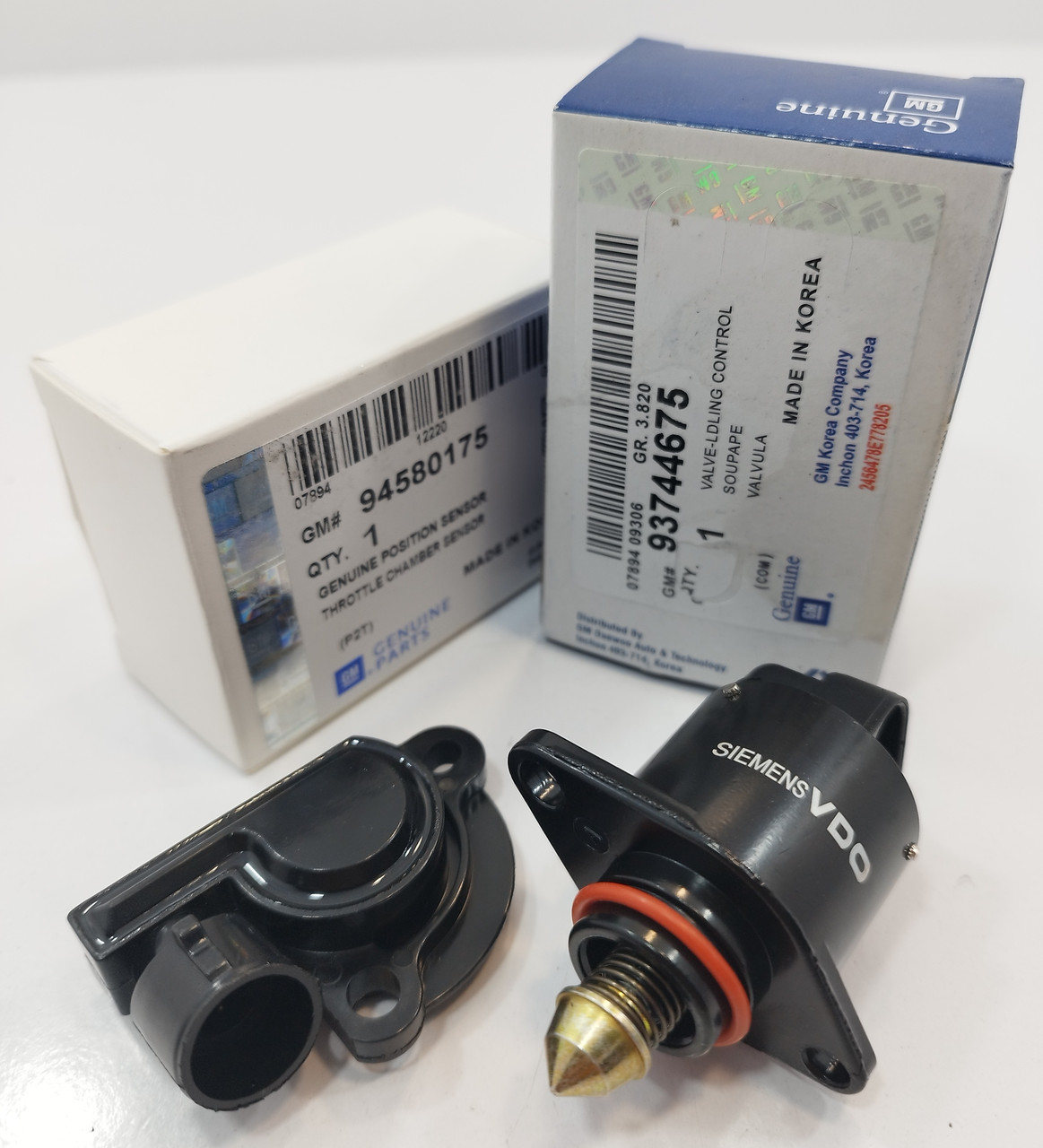 Датчик (холодного ходу + ДПДЗ) Ланос, Авео GM Корея (ориг), фото 1