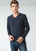 Светр чоловічий Cottre 1501 синій Розміри M(46/48) L(48/50)