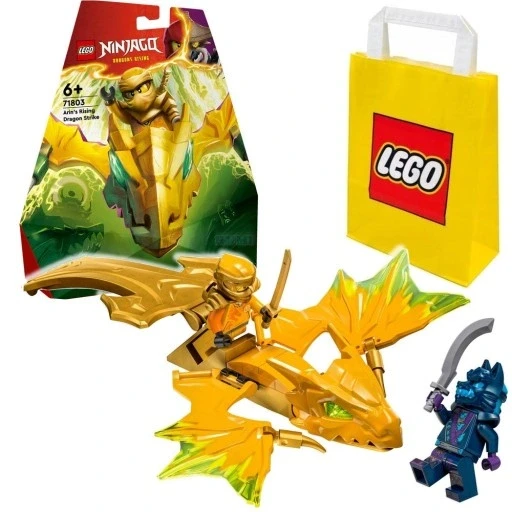 Набір з 2 шт. Lego Ninjago 71803 атака воскресного дракона аріна золотий ніндзя + сумка Lego