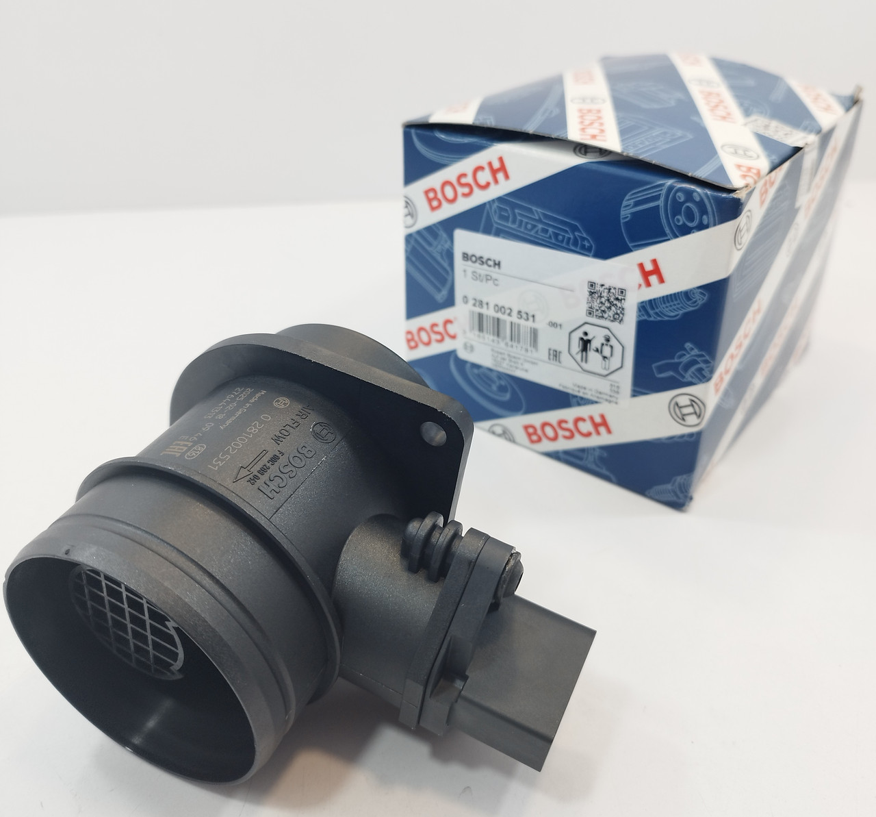 Витратомір повітря VW Caddy III 1.9TDI / 2.0SDI 2004-2010 0281002531 BOSCH Німеччина, фото 1