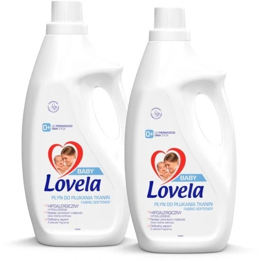 Набір з 2 шт. Lovelа Baby 4л гіпоалергенна рідина для змивання тканин дитячих речей 2x2л