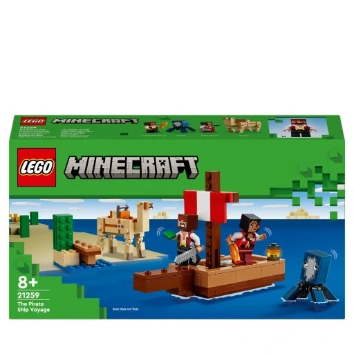 Набір з 2 шт. Lego Minecraft плавання піратським кораблем 21259