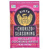 Siete, Chorizo, приправа для сковорідки, 39 г (1,38 унції)