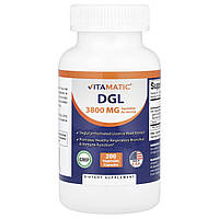 Vitamatic, DGL, 200 рослинних капсул
