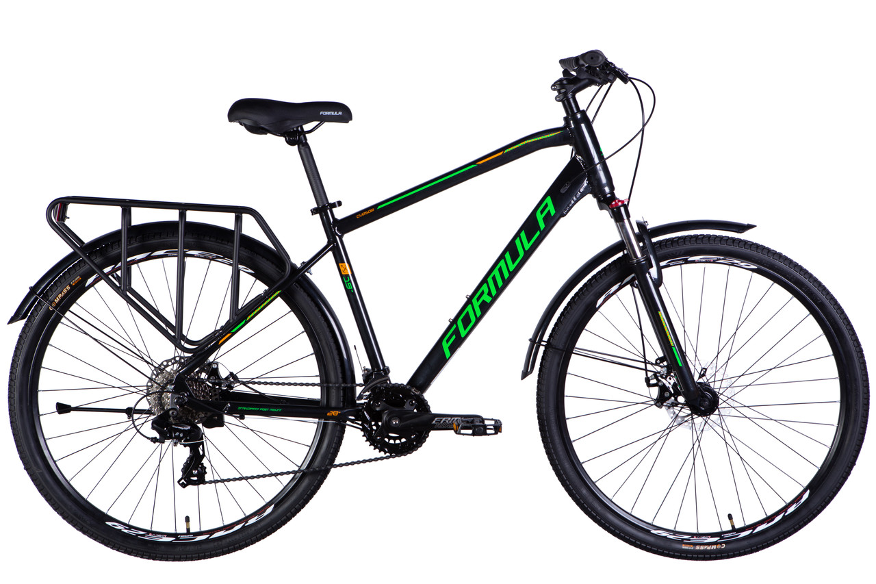 Велосипед 28" Formula CURSOR MAN DD CS 2025 рама - 19" чорно-зелений
