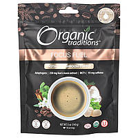 Organic Traditions, розчинна кава з грибами, Focus Fuel, 140 г (5 унцій)
