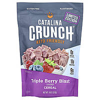 Catalina Crunch, пластівці з потрійним вмістом ягід, 227 г (8 унцій), корисні для кетодієти