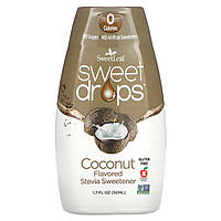 Wisdom Natural, SweetLeaf, Sweet Drops, кокос, 50 мл (1,7 рідк. унції)