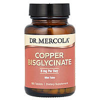 Dr. Mercola, бісгліцинат міді, 8 мг, 180 таблеток