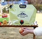 Туристична складана ємність для води з клапаном (8 л), фото 3