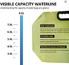 Туристична складана ємність для води з клапаном (8 л), фото 5