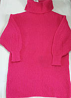 Платье женское вязаное розовое. Размер S/M. Сток.