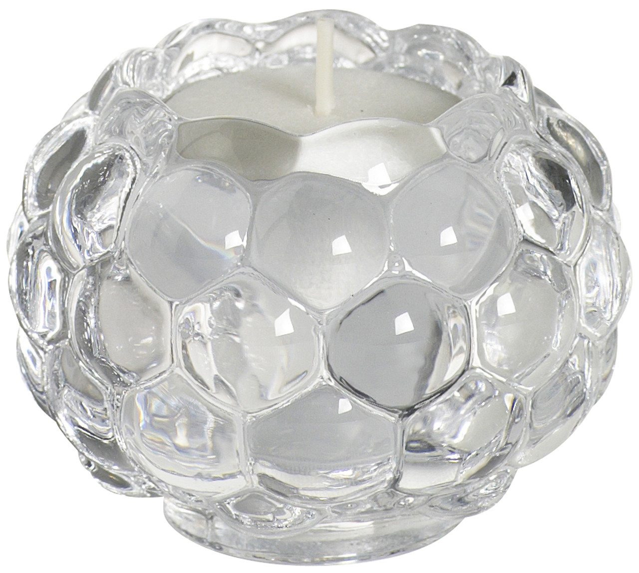 Свічник скляний для чайної або столової свічки 3 в 1 Bolsius 6,5 х 7,5 см, фото 1