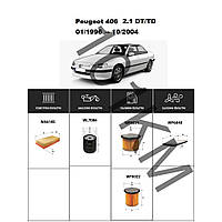 Комплект фільтрів Peugeot 406 2.1 DT/TD (1996-2004) WIX