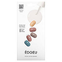 Edgeu, Perfect Gel Nail Wraps, ENT 204, бавовна й кашемір, набір із 19 предметів