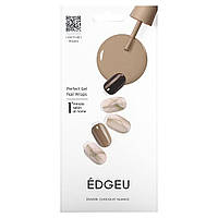 Edgeu, Perfect Gel Nail Wraps, ENT 209 із шоколадними відтінками, набір із 19 предметів