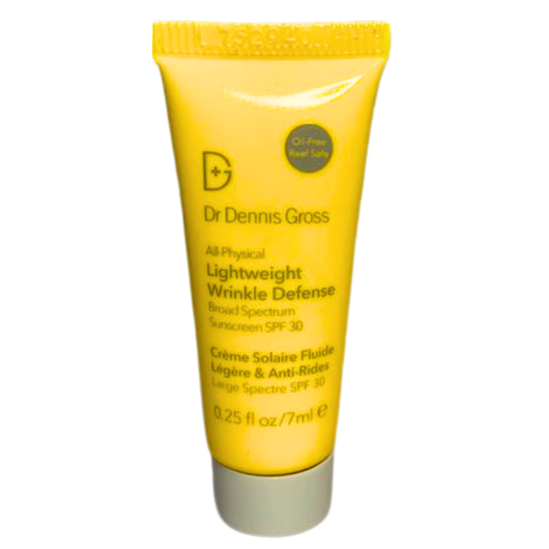 Сонцезахисний крем з оксидом цинку Dr. Dennis Gross Deluxe Lightweight Wrinkle Defense SPF 30 7 мл