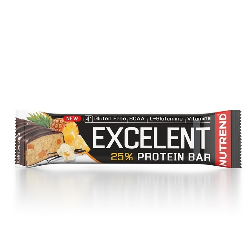 Протеїновий батончик без глютену зі смаком ваніль - ананас Nutrend (Excelent Protein Bar) 85 г