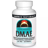 ДМАЕ диметиламіноетанол Source Naturals (DMAE) 130 мг 50 таблеток