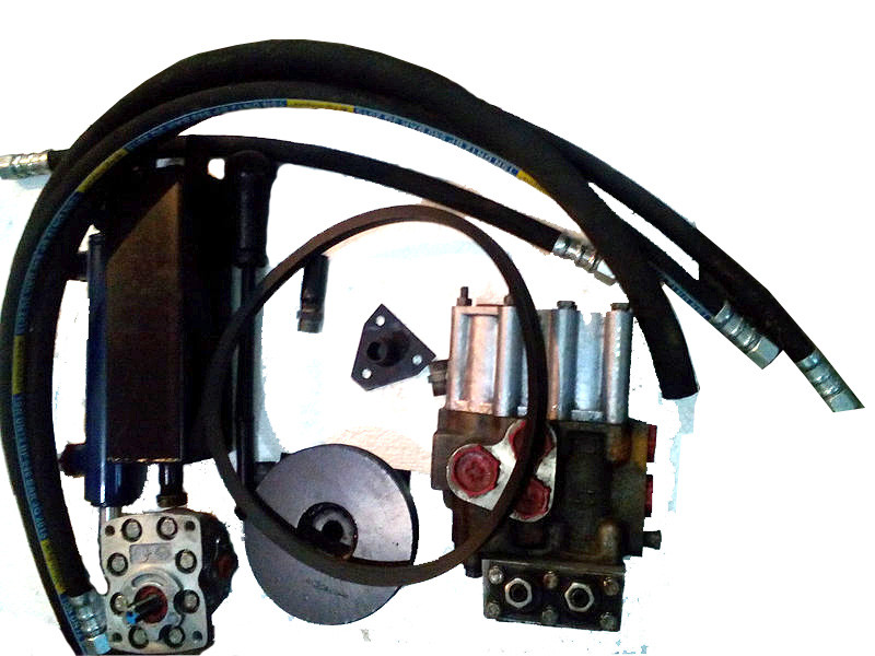 Комплект гидравлики для мототракторов, переоборудованных мотоблоков (2 гидровыхода, плавающего типа) - фото 2 - id-p466562546