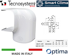 Tecnosystemi SCD100098 Optima MRS - Вигин лівий кут внутрішній 74х55