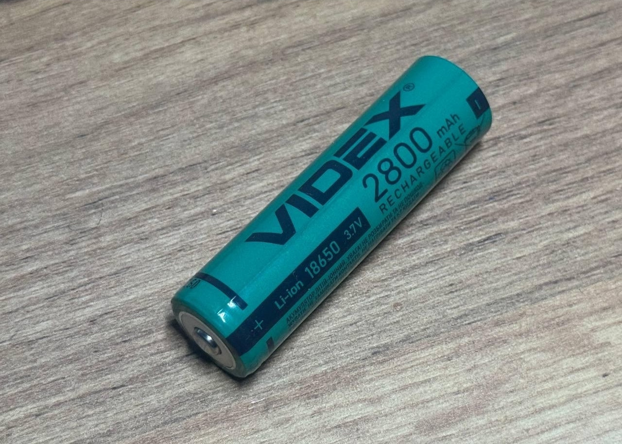 Акумулятор Videx 18650 2800mAh Li-ion 3.7V