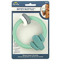 Itzy Ritzy, Ritzy Rattle, силіконовий прорізувач з брязкальце, від 3 місяців, кактус, 1 прорізувач