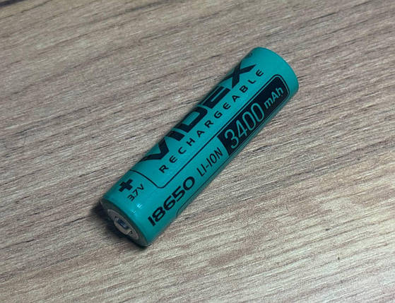Акумулятор Videx 18650 3400mAh Li-Ion 3.7V, фото 1