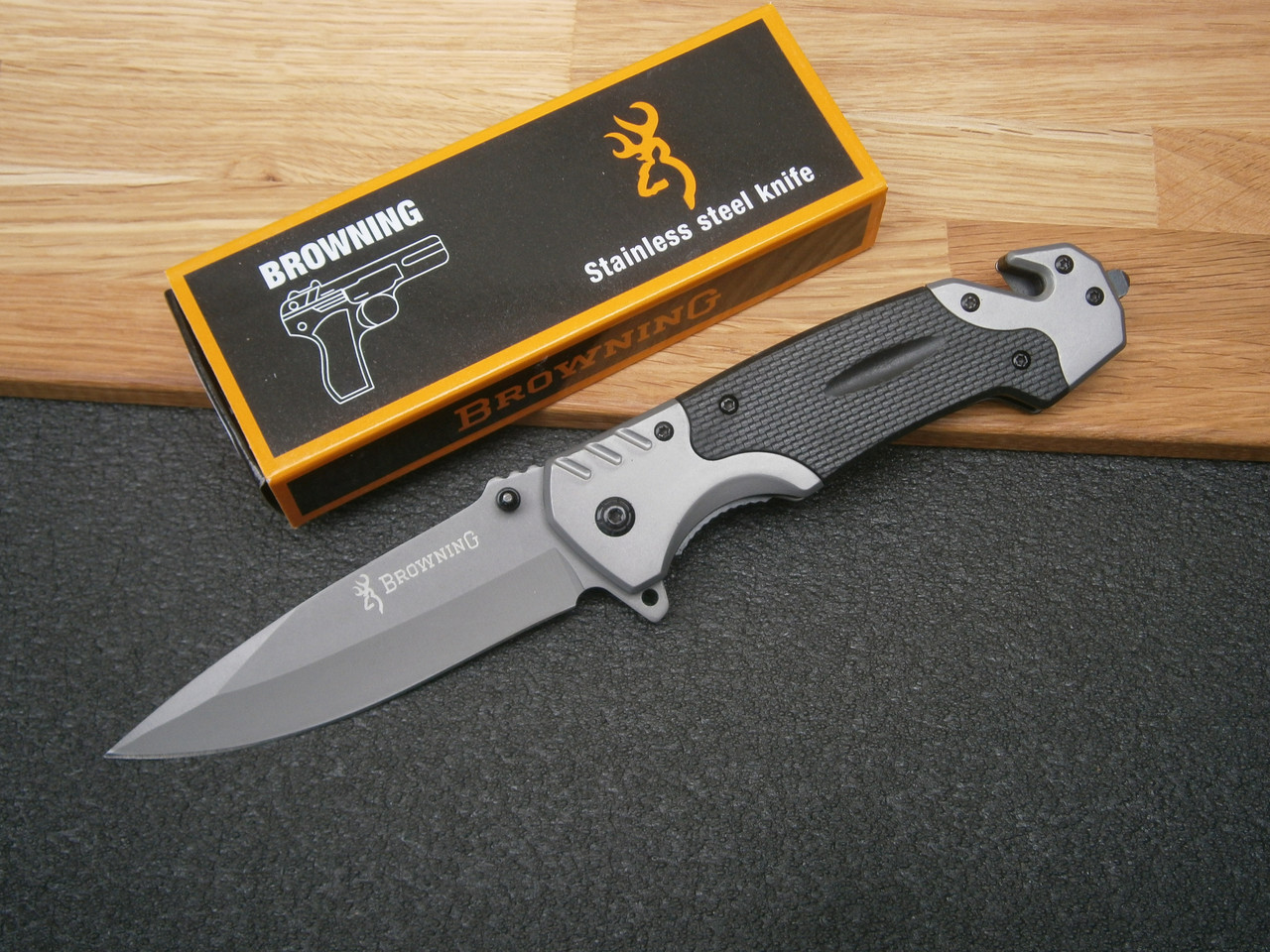 Ніж складаний кишеньковий Browning АК 50 склобій стропоріз 23 см
