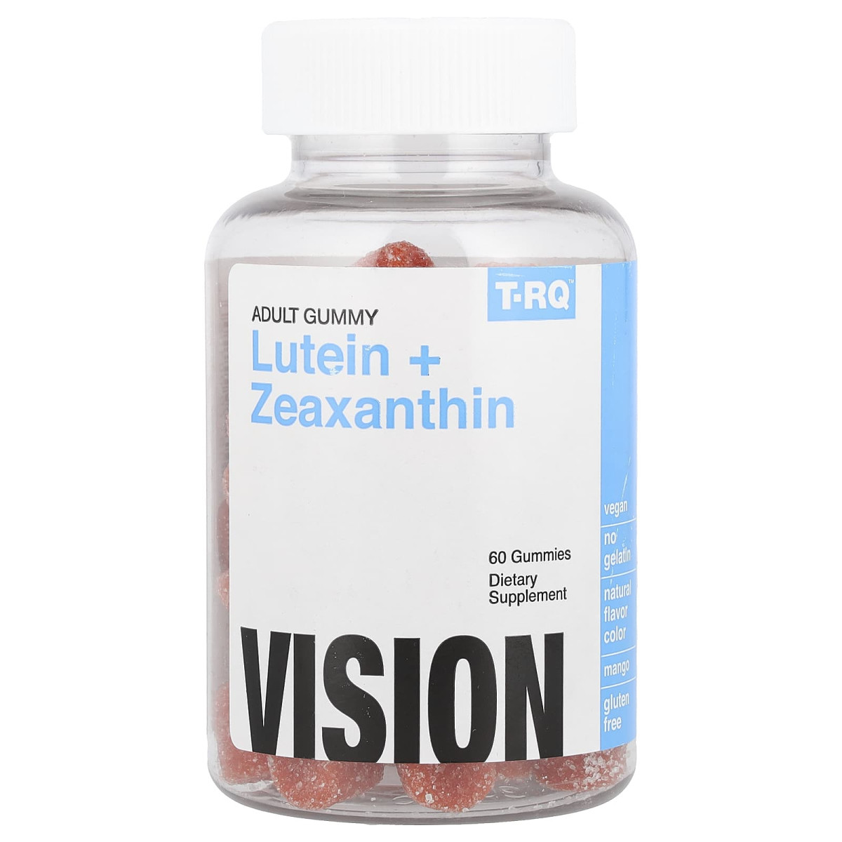 Лютеїн та Зеаксантин фруктовий смак T-RQ (Lutein and Zeaxanthin) 60 жувальних цукерок
