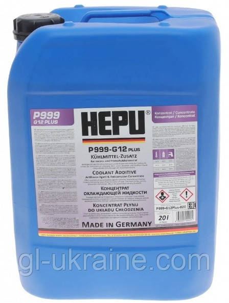 Антифриз-концентрат HEPU G12 Plus (G12+) фіолетовий, 20л (P999-G12 plus-020)